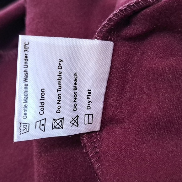 Hibelle Women's Outdoor Fullzip Thermal Fleece Sports Jacket Wine Red Size XL - Picture 7 of 9